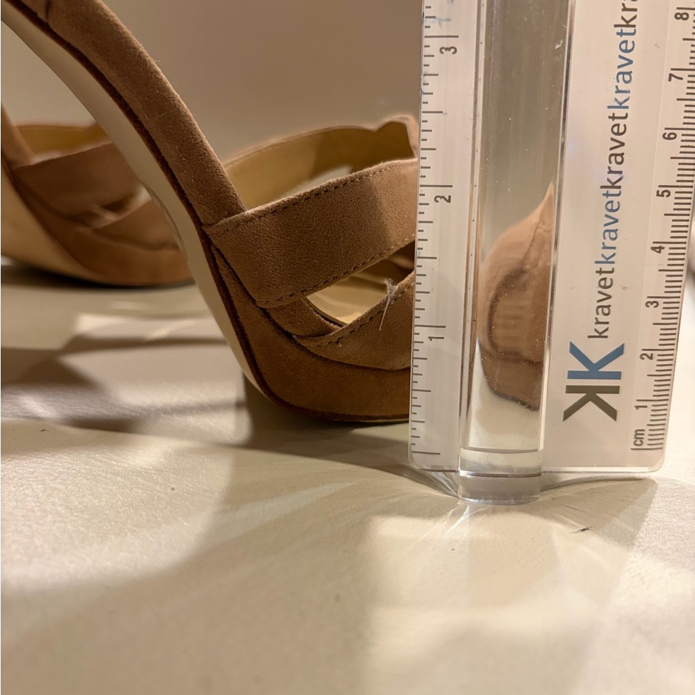 MICHAEL Michael Kors Beige Crisscross Heels - Picture 9 of 11